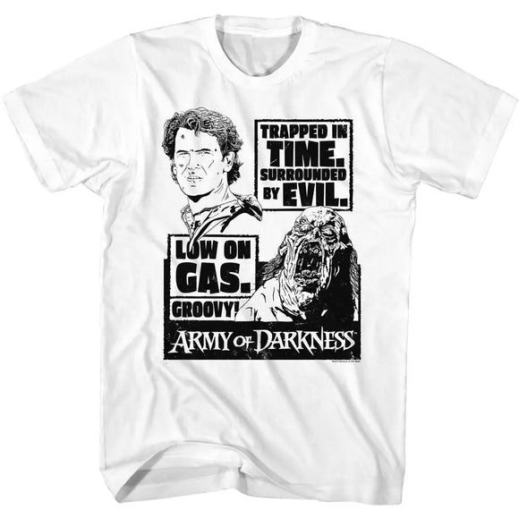 Army Of Darkness-Ash And Pit Witch-White Adult S/S T-Shirt - White