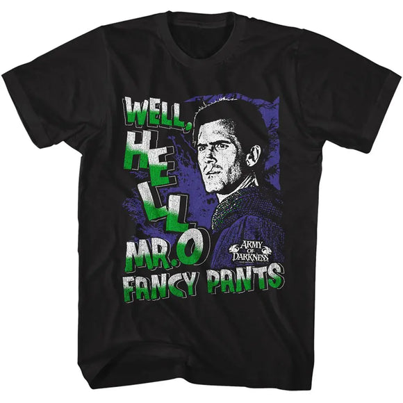 Army Of Darkness-Mr Fancy Pants-Black Adult S/S T-Shirt - Black