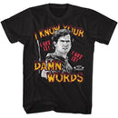 Army Of Darkness-Army Of Darkness Know Your Words-Black Adult S/S T-Shirt - Black