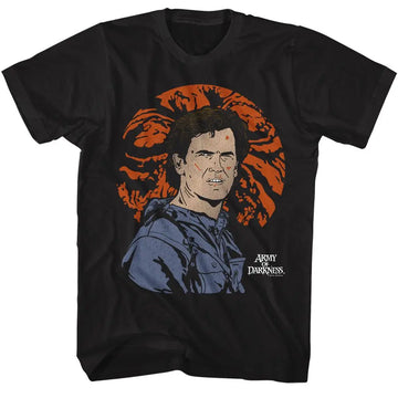 Army Of Darkness-Army Of Darkness Bad Moon-Black Adult S/S T-Shirt - Black