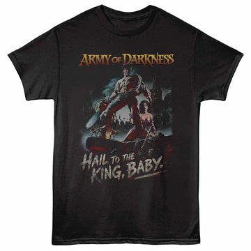 Army of Darkness Hail To The King Black Adult T-Shirt