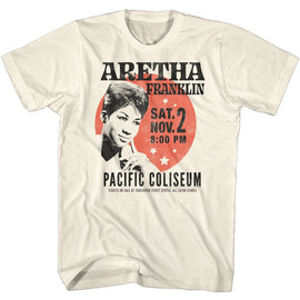 Aretha-Aretha Circle Poster-Natural Adult S/S T-Shirt - Natural