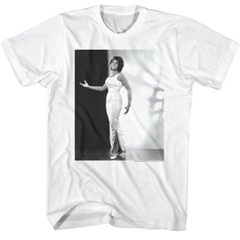 Aretha-Aretha Elegant Aretha-White Adult S/S T-Shirt - White