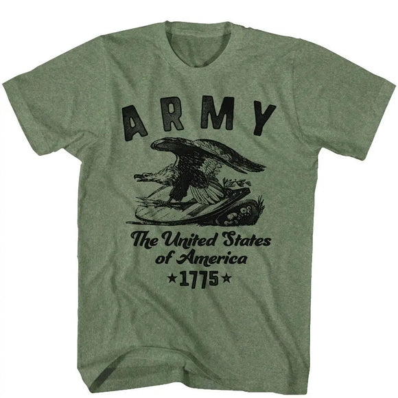 Army-Usofa-Military Green Heather Adult S/S T-Shirt - Military Green Heather