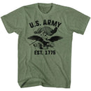 Army-The Union-Military Green Heather Adult S/S T-Shirt - Military Green Heather