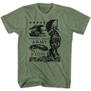 Army-This Well Defend-Military Green Heather Adult S/S T-Shirt - Military Green Heather