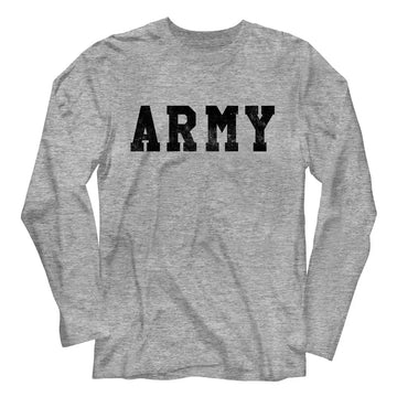 Army-Army-Gray Heather Adult L/S T-Shirt - Gray Heather