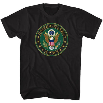 Army-Army Seal-Black Adult S/S T-Shirt - Black