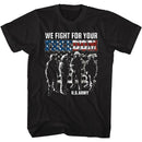 Army-We Fight-Black Adult S/S T-Shirt - Black