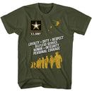 Army-Values-Military Green Adult S/S T-Shirt - Military Green