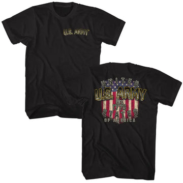 Army-Army Flag F B-Black Adult S/S T-Shirt ***F&B*** - Black
