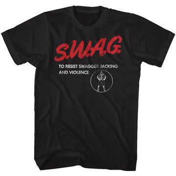 Mr T-Resist-Black Adult S/S T-Shirt - Black