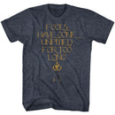 Mr T-It Ends Now-Navy Heather Adult S/S T-Shirt - Navy Heather