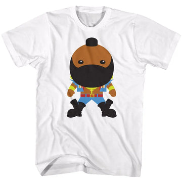 Mr T-Bubble T-White Adult S/S T-Shirt - White