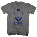 Mr T-Beards-Graphite Heather Adult S/S T-Shirt - Graphite Heather