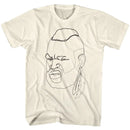 Mr T-One Line Mr T-Natural Adult S/S T-Shirt - Natural