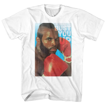 Mr T-Bust You Up-White Adult S/S T-Shirt - White