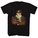 Mr T-Flower T 2-Black Adult S/S T-Shirt - Black