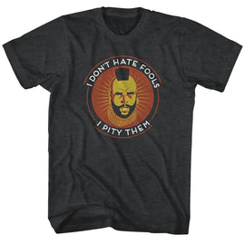 Mr T-The Tao Of T-Black Heather Adult S/S T-Shirt - Black Heather