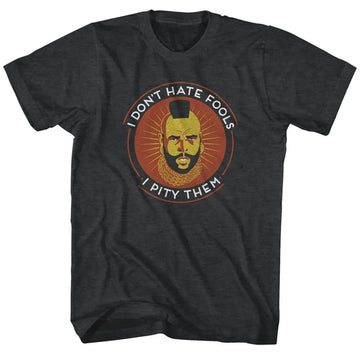 Mr T-The Tao Of T-Black Heather Adult S/S T-Shirt - Black Heather
