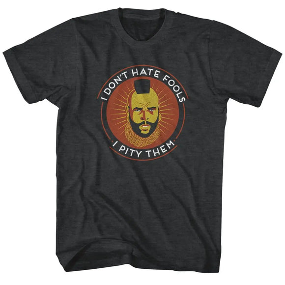 Mr T-The Tao Of T-Black Heather Adult S/S T-Shirt - Black Heather
