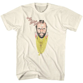Mr T-Jibba Jabba-Natural Adult S/S T-Shirt - Natural