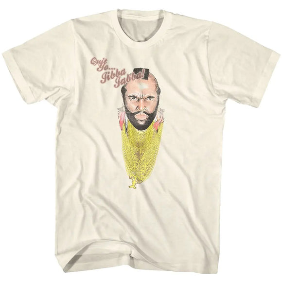 Mr T-Jibba Jabba-Natural Adult S/S T-Shirt - Natural