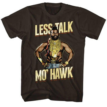Mr T-Mohawk-Dark Chocolate Adult S/S T-Shirt - Dark Chocolate