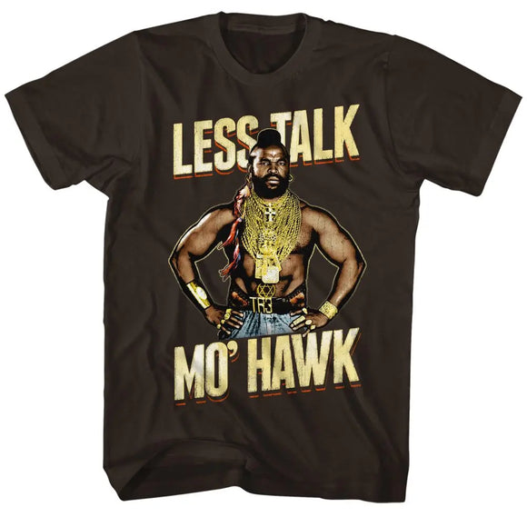 Mr T-Mohawk-Dark Chocolate Adult S/S T-Shirt - Dark Chocolate