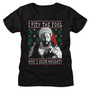 Mr T-Mr T Whos Been Naughty-Black Ladies S/S T-Shirt - Black