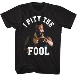 Mr T-Mr T I Pity Point-Black Adult S/S T-Shirt - Black