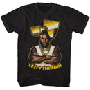 Mr T-Mr T Gold Logo-Black Adult S/S T-Shirt - Black
