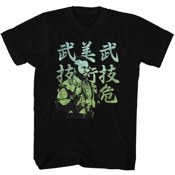 Mr T-Japanese Mr T-Black Adult S/S T-Shirt - Black