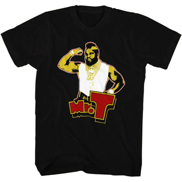 Mr T-T Flex-Black Adult S/S T-Shirt - Black