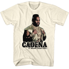 Mr T-Cadena-Natural Adult S/S T-Shirt - Natural