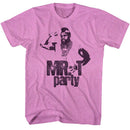 Mr T-Mr T Party-Neon Purple Heather Adult S/S T-Shirt - Neon Purple Heather
