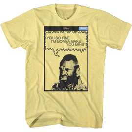 Mr T-You So Fine-Yellow Heather Adult S/S T-Shirt - Yellow Heather