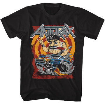 Anthrax-Anthrax Not Fink-Black Adult S/S T-Shirt - Black