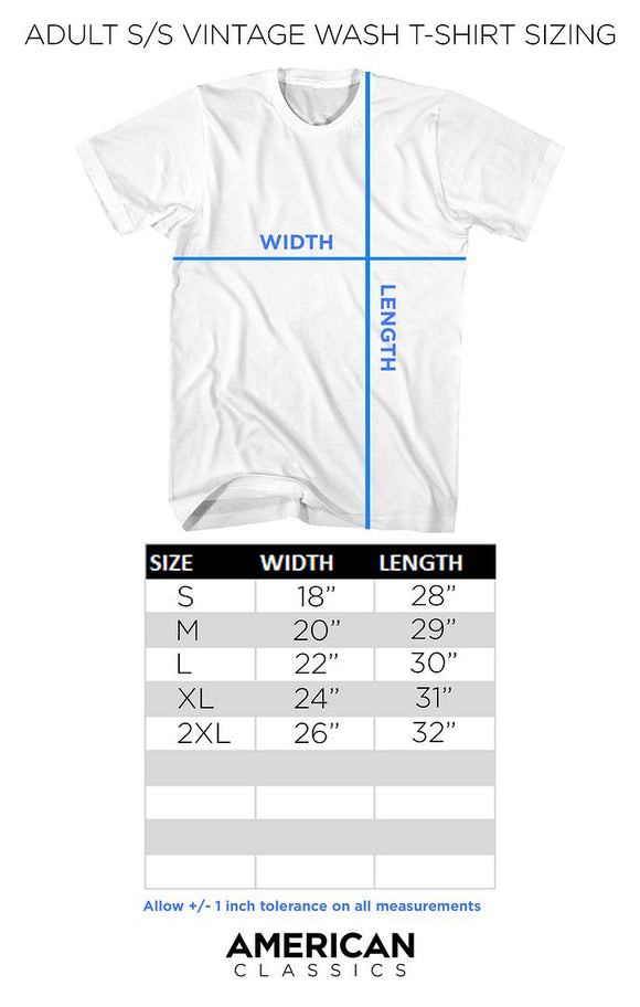 Close-up of CARROLL SHELBY COBRA CIRCLE STRIPES VINTAGE WASH S graphic on Basil T-Shirt