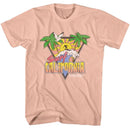 Bruce Brown Films-Bbf Surf California-Peach Adult S/S T-Shirt - Peach