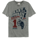 Bruce Brown Films-Bbf On Any Sunday-Gray Adult S/S Comfort Color T-Shirt - Gray
