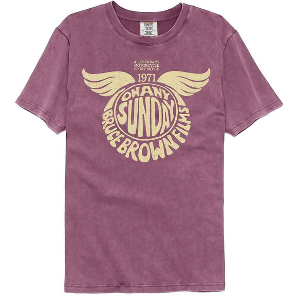 Bruce Brown Films-Bbf Oas 1971-Berry Adult S/S Comfort Color T-Shirt - Berry