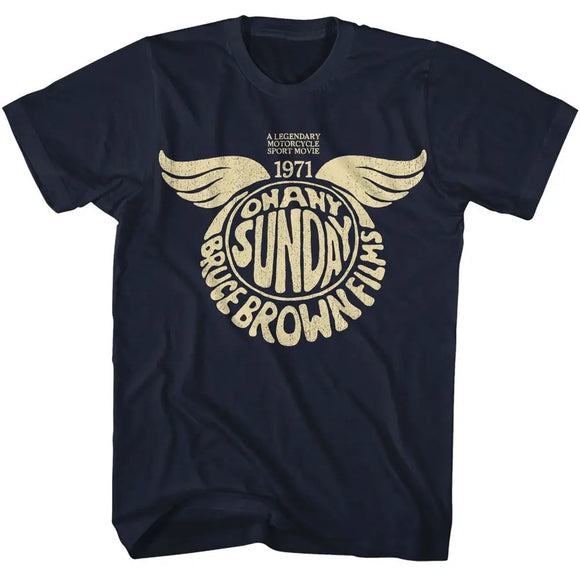Bruce Brown Films-Bbf Oas 1971-Navy Adult S/S T-Shirt - Navy