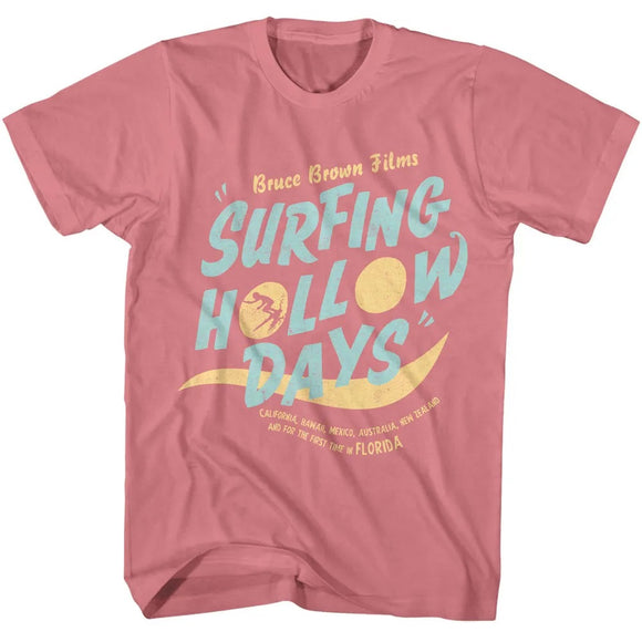 Bruce Brown Films Hollow Days Mauvelous Adult T-Shirt