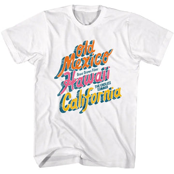 Bruce Brown Films-Bbf Summer Locations-White Adult S/S T-Shirt - White