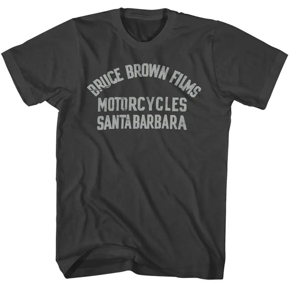 Bruce Brown Films-Bbf Motorcycles-Smoke Adult S/S T-Shirt - Smoke