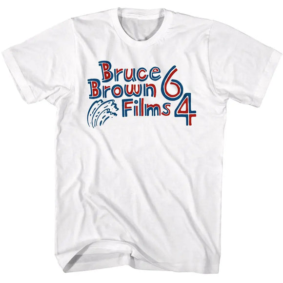 Bruce Brown Films-Bbf Patriotic 64-White Adult S/S T-Shirt - White