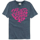 Bruce Brown Films-Bbf Endless Summer Heart-Denim Adult S/S Comfort Color T-Shirt - Denim