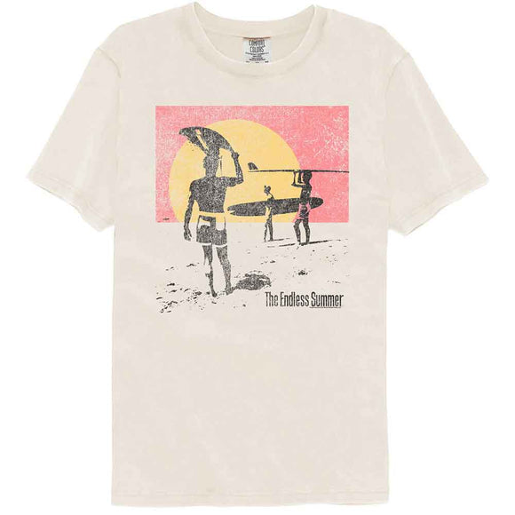 Bruce Brown Films-Bbf Endless Distressed-Ivory Adult S/S Comfort Color T-Shirt - Ivory