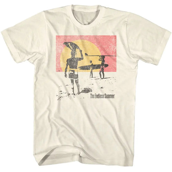Bruce Brown Films-Bbf Endless Distressed-Natural Adult S/S T-Shirt - Natural